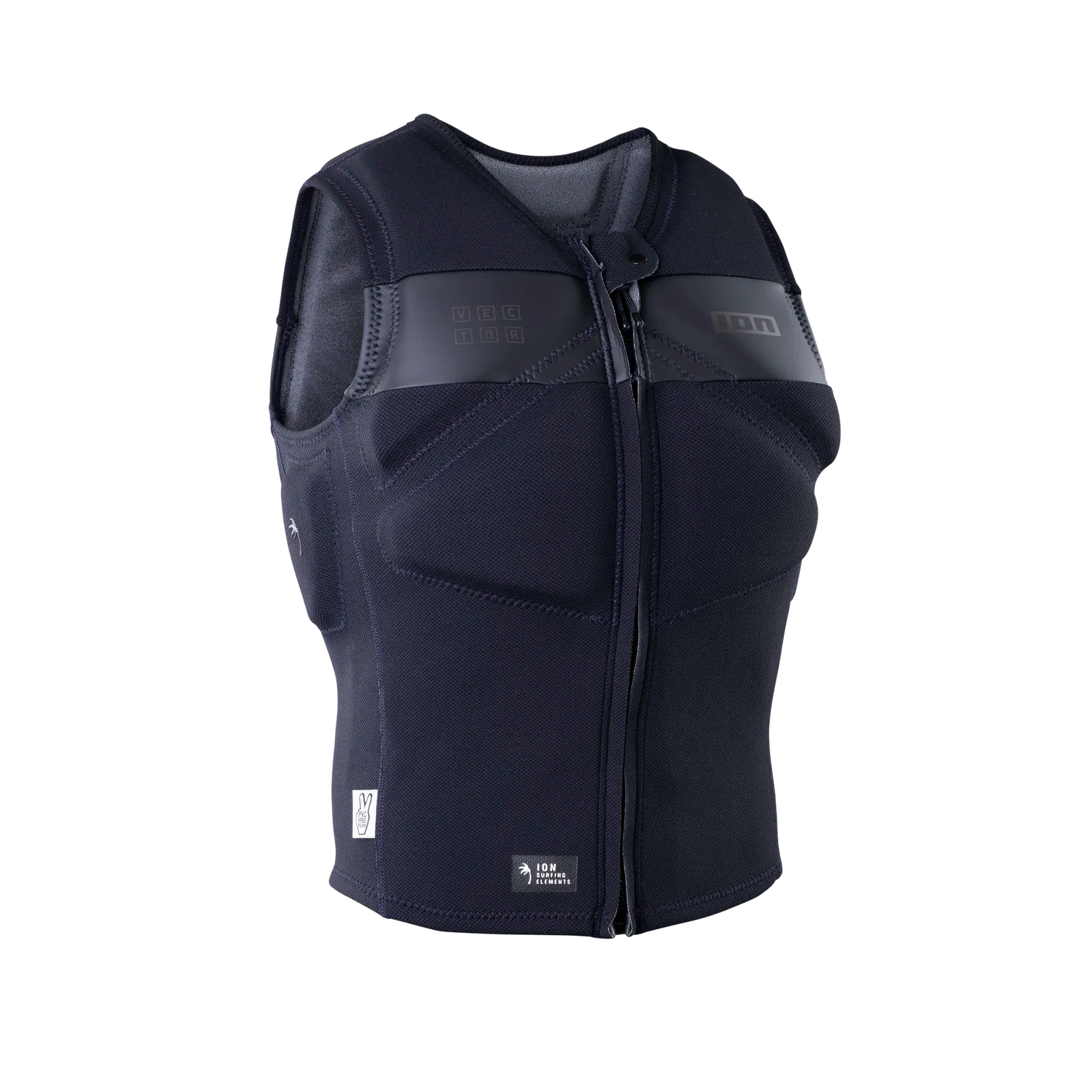 ION Vector Core Vest Front-Zip Herre - Sort 56 XXL