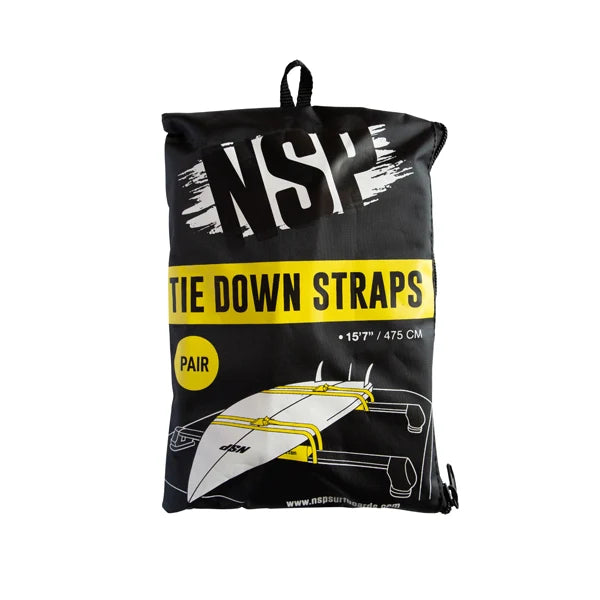 NSP Tie Down Strap Spænderemme 15’7" / 475 Cm (Par) - Sort