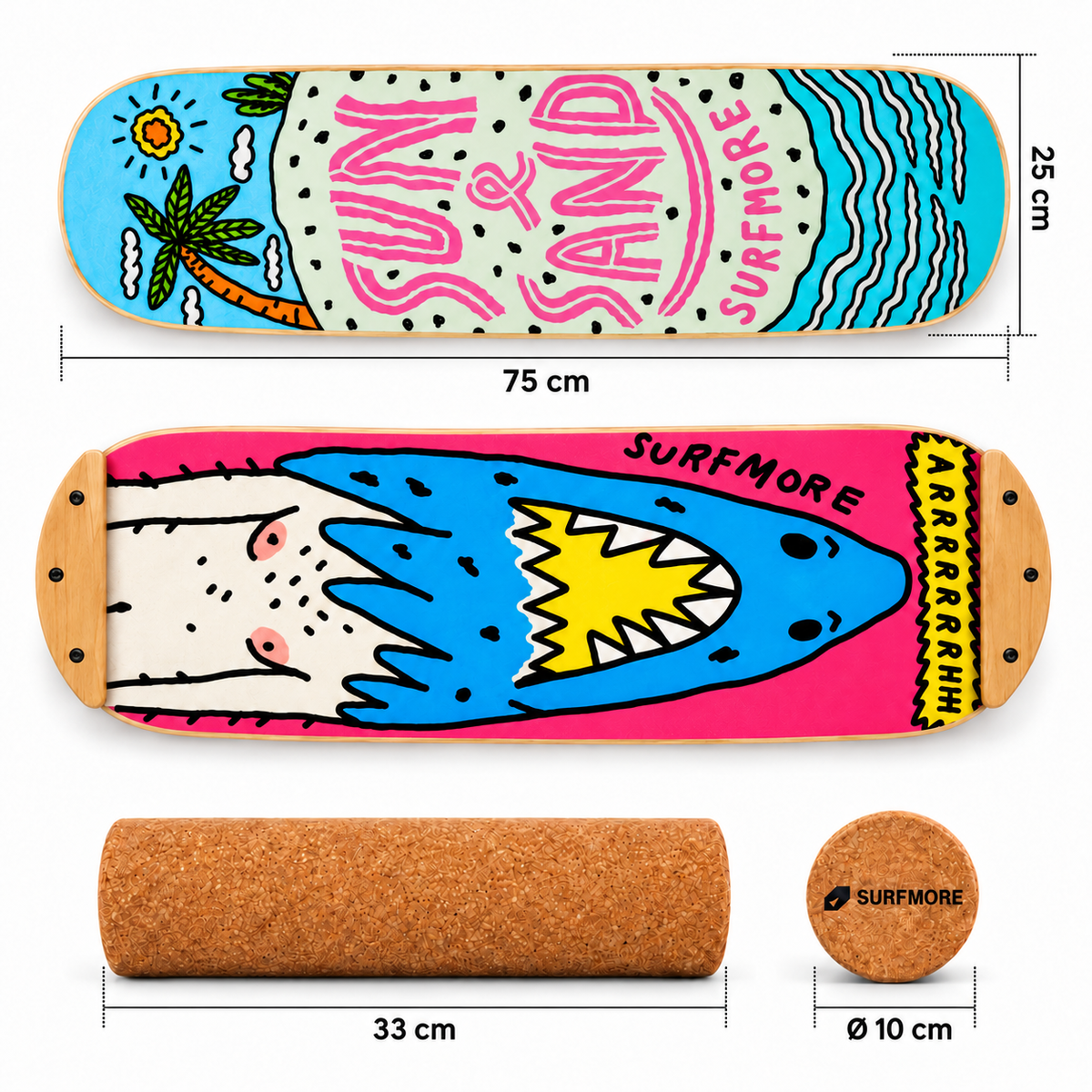 SURFMORE Balanceboard - Sun & Sand
