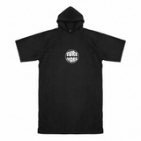 SURFMORE Ocean Badeponcho til voksne – Bomull – Svart