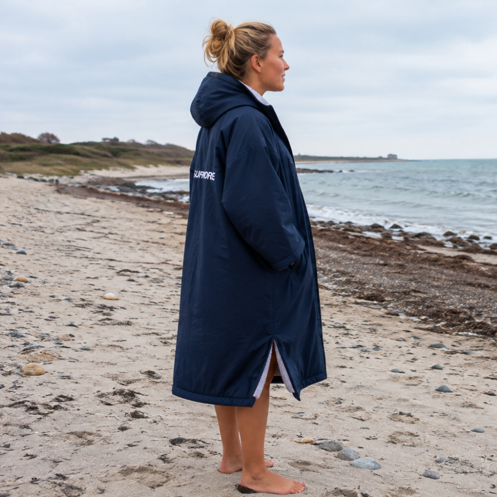 SURFMORE Change Robe Short Sleeve - Navy