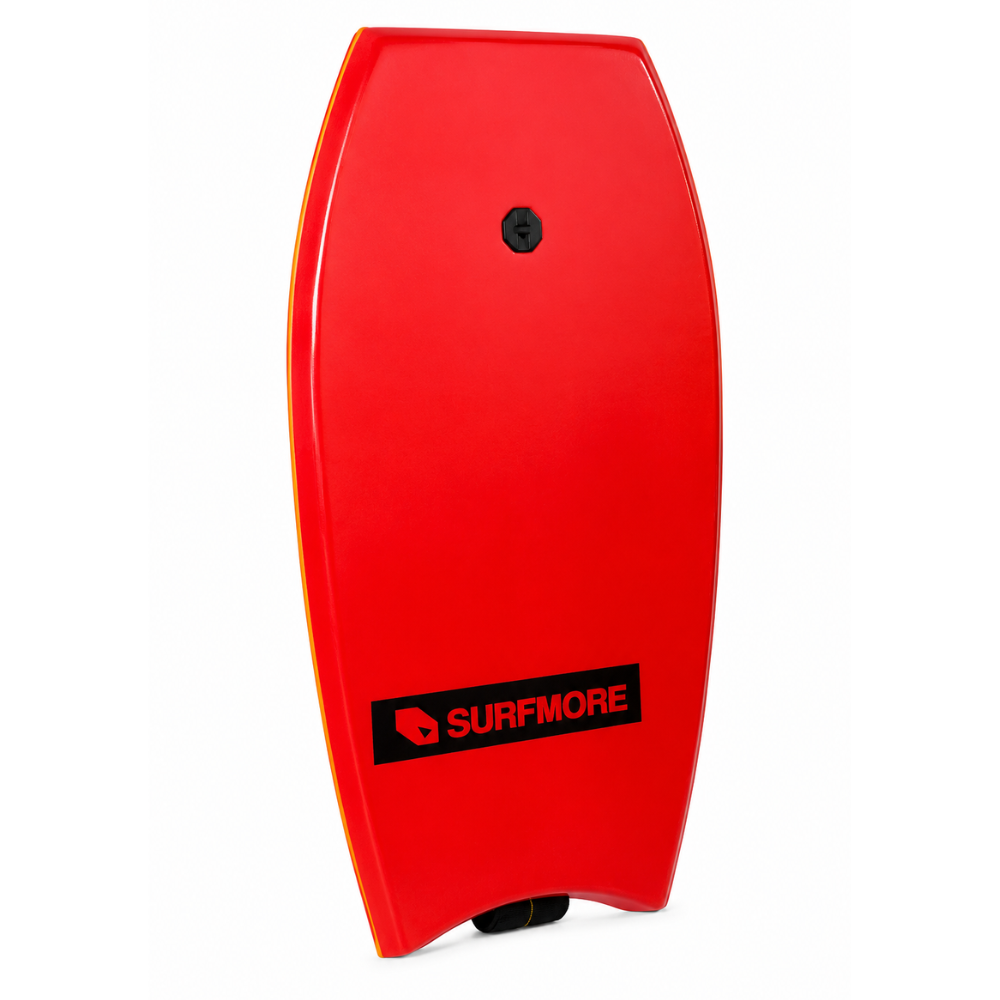 SURFMORE Ride Bodyboard 41" Inkl. Leash i Rød - Front